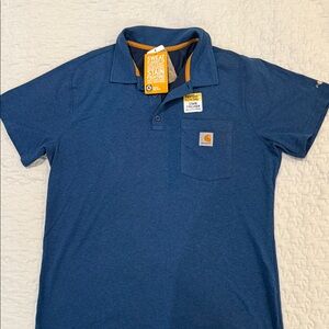 Carhartt Men's Navy Polo Shirt